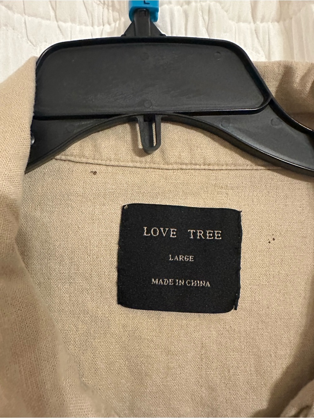 Love Tree Beige Drawstring Utility Jacket - Picture 3 of 3